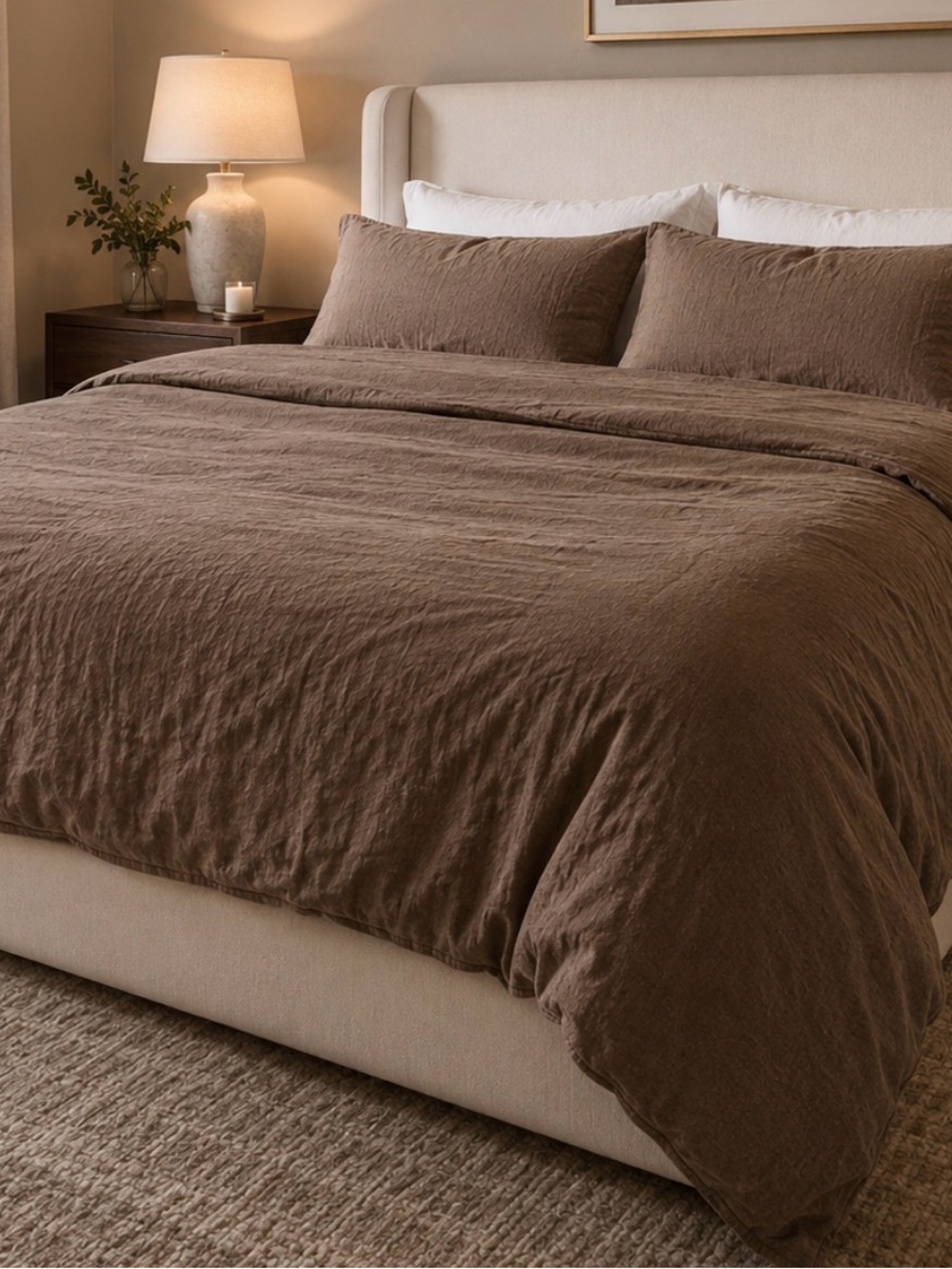 Pottery Barn Belgian Flax Linen Duvet Cover - Queen Size